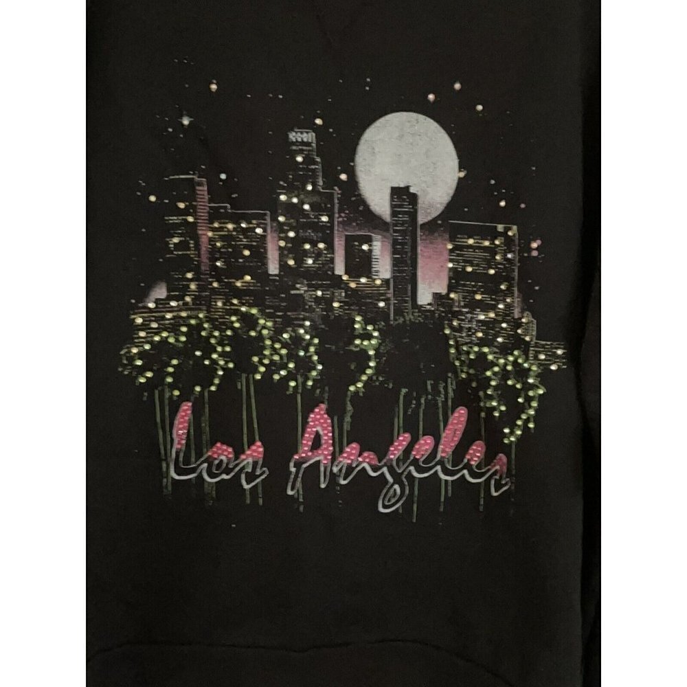 Free People Vintage Soul Los Angeles LA Skyline Pullover Sweatshirt Size L NWT - Picture 4 of 8